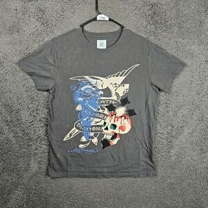 Ed‎ Hardy Mens Skull Dragon Graphic T-Shirt Gray Size M EHBAO1100-33